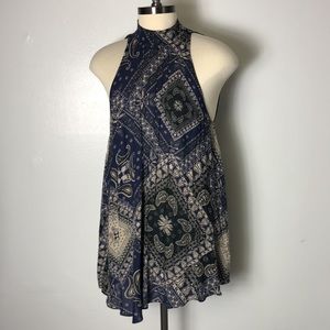 FreePeople Boho Freestyle Paisley Dress SzM Whimsigoth Fairy